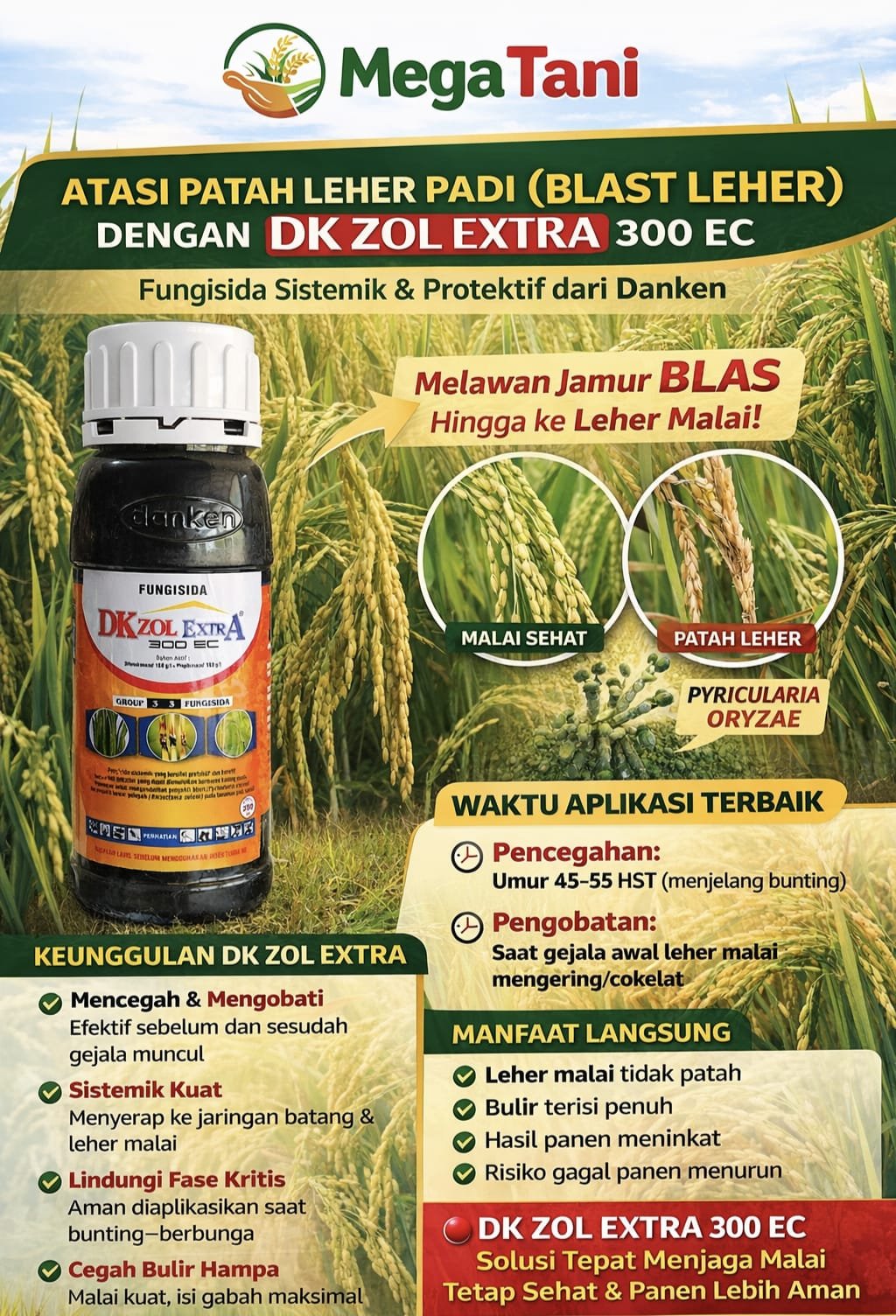 FUNGISIDA DK ZOL EXTRA 300EC